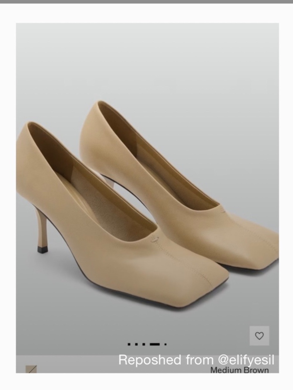 Mango Viral Leather Size 8 Never worn Square-Toe HeeLS